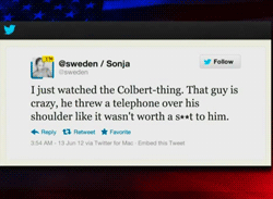 youobviouslyloveoctavia:  xodiaq:  the-hatred-machine:  gifs-gifs-gifs-gifs-gifs:    The amount of fucks he is NOT giving on the last two gifs is astounding  The worst part is… this REALLY  is what this country’s like 24/7  I love Colbert so much.