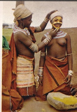 Nombulela Ngatshu &amp; Nomsa Miya, The Girls of Africa (Pondoland, South Africa), Playboy - April 1963