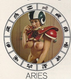 vintagebooty:  Aries, “Playboy Horoscope”, Playboy - April 1968 