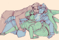 insomno-deactivated20140406:  (a bit more experimenting, this time with awkward poses and way more clothes than necessary)…ahh, Wolfbats: Shaozu, Tahno, Mingfor nijibug, for kind of inadvertently convincing me that this fabulous OT3 is simply canon