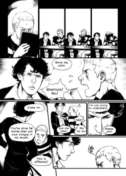 French Kiss page 03 (from I Will Burn the Art Out of You, a Sherlock collab fanbook)