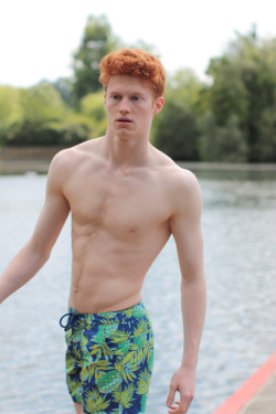 Ginger swimmer.