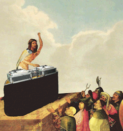  DJ Jesus died for your spins. 