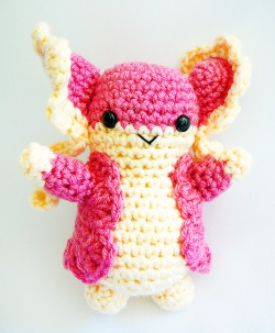 yarnmon:  Just finished this little guy! Audino~  oh god i want this so badddd