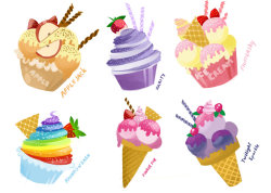 kollerss:  MLP: FiM mane 6 sweets :3 by =IIFOG &gt;dash as a cupcake huehuehehe 