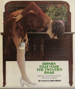 &ldquo;Drinks That Made the Twenties Roar,&rdquo; Playboy - February 1975 