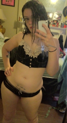 metalintheflesh:  Topless Tuesday only because I’m in love with this bra and it was expensive so other people need to see it to justify my splurging,  I miss your topless Tuesday&rsquo;s