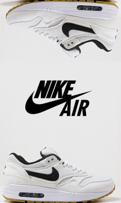 shoe-pornn:  Nike Air Max 1-Black/White.
