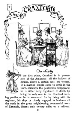 fuckyeahvintageillustration:  ‘Cranford’ by Elizabeth Gaskell, illustrated by Hugh Thomson. Publish by Macmillan &amp; Co. in 1892. See the complete book here.  Panie z Cranford! Aaaaaa! :D
