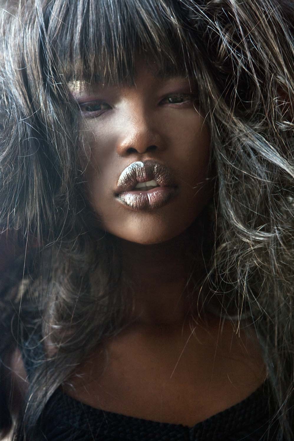 bigpussybitch:  iwantursex:  That mouth….  She’s just a Beautiful Black Queen.