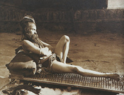 Fakir in Benares, India, by Herbert Ponting, 1907.