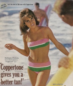 Coppertone Sunscreen, Vintage Ad, Playboy - June 1966