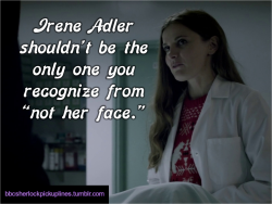 &ldquo;Irene Adler shouldn&rsquo;t be the only one you recognize from &lsquo;not her face.&rsquo;&rdquo;