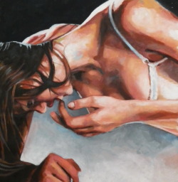 Thomassaliot:  Teen Just Finished Oil On Canas 80/80Cm 