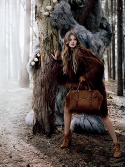 Lindsey Wixson by Tim Walker for Mulberry Fall 2012