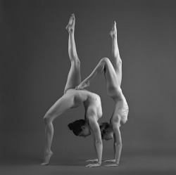 movement-and-yoga:  Naked Movement - Two Girls 