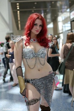 dtjaaaam:  Red Sonja - Anime Expo 2012 The She-Devil with a Sword and her chainmail bikini. 