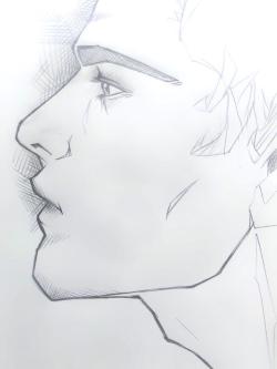 Trying to draw a handsome Sherlock. Gosh!!