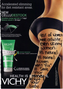 Ad-Busting:  One Bottle Of Vichy Celludestock Cream: $53Getting Over The Fact That