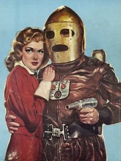 androidghost:  samwanda:  sciencefictiongallery:  Spacemen 1963  ♥ ♥ ♥  King of the Rocket Men.  I showed that bitch my ray gun and space helmet.  Bitches love ray guns and space helmets.