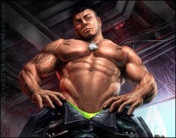 yaoi4nerds:  James Vega from Mass Effect 3 drawn by delta2094