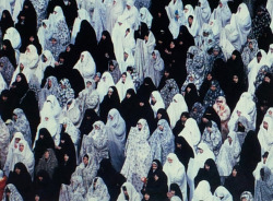 Iranian women perform Friday prayers in Tehran, Vahid Salem.