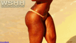 drexelbooty:  Sierra Senquis @SierraSenquis (Beige Bikini Thong, Topless) 