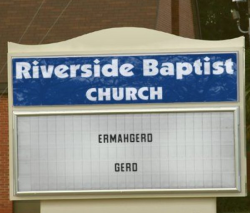 collegehumor:   Church Sign Advertises Gerd
