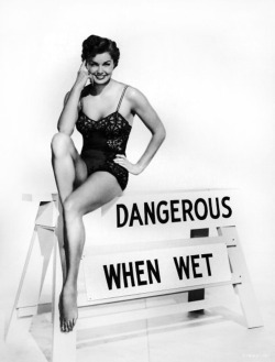 Esther Williams, &ldquo;Dangerous When Wet,&rdquo; Promo Poster, 1953