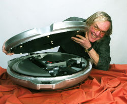 Colin Pillinger with Beagle 2