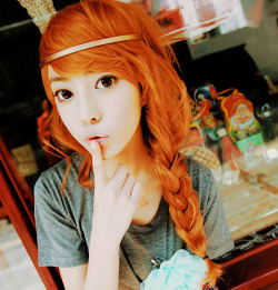 hottest-asian:  Lovely Asian redhead, non nude. 