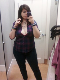 Don&rsquo;t mind me, I&rsquo;m trying to be sexy xD  Should I buy this shirt? D: It&rsquo;s like the first plaid shirt that has ever looked good on me. Dx It&rsquo;s ฤ and it&rsquo;s such a hard decision D: 