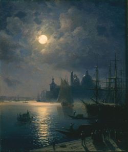 intothecellar:  Ivan Konstantinovich Aivazovsky. Venice at Night.