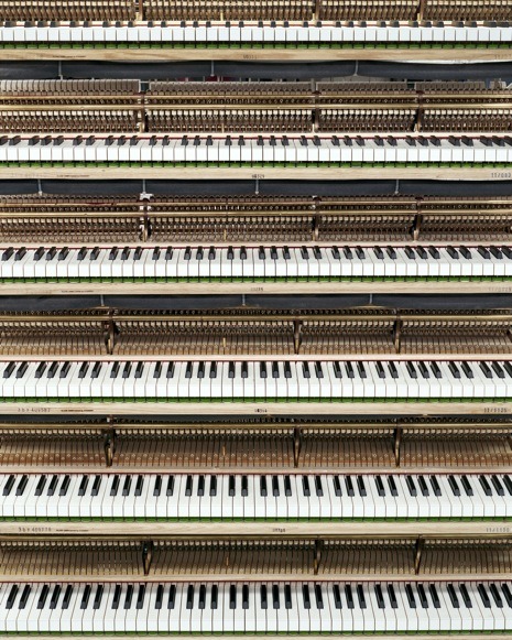 newyorker:   “One Steinway Place” is an exploration of the famed piano factory in Astoria, Queens, by the photographer Christopher Payne. Under the glow of fluorescent lights, raw lumber is bent, pressed, conditioned, and polished into instruments