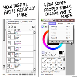 fielgarde:  “Digital art isn’t real art. You have no real talent and you’re lazy. It’s not like painting or using traditional media. You didn’t work a sweat. The program makes it for you!” Hahaha….haha. *Although, I’m sure some people