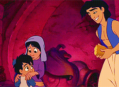 zgroovy:  chickenortheseabass:  I just love that Aladdin gives his food to two kids.