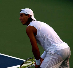 faceofwickedness:  Rafael Nadal’s wet bubble