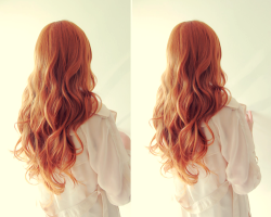 Lovely red hair.