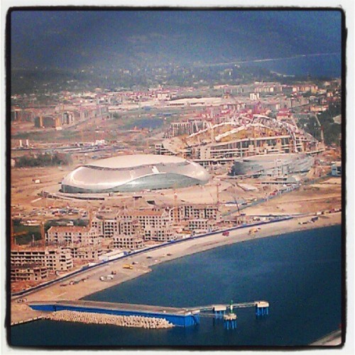 elenehunter:  Olympic stadium #Sochi (Taken with Instagram) 