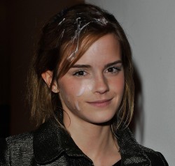 iseegirlz:  Oh look, Emma Watson with cum