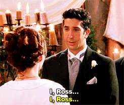 tow-thefriendsblog:  3rdrudy:   best moment in television ever biggest plot twist in television EVER.   This was like THE ‘oh shit’ moment of the 90s  Seriously iconic, everyone knows about when Ross says Rachel  
