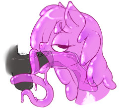 newcloppingrepublic:  emcee-ironchef:  Second Goo Pony pic, she’s in dire need of a name  I am glad emcee is back  omg fuck