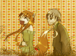 Whistle &lsquo;Round the World http://www.youtube.com/watch?v=8uoqzettCoI ^ Dat song ;3; Makes me happy inside Silly speed art. Proper Holo fan art might follow soon&hellip;~Spice and Wolf, god fucking damn it&hellip; I love it, I&rsquo;m sooo watching