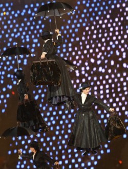 zukoe:  Mary Poppins: Artists perform during the Opening Ceremony of the London 2012 Olympic Games, London, Britain, 27 July 2012. The 2012 Summer Olympic Games will be held in London from 27 July to 12 August 2012. Photo: Michael Kappeler dpa    &copy;