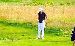 likesboys-deactivated20160803:  Harry being adorable on the golf course x 