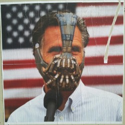 Mitt Romney = BanePoster I saw on the streets in NYC  (Taken with Instagram)