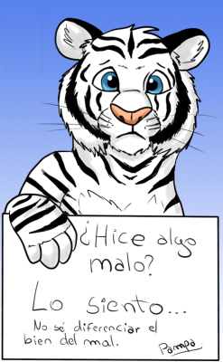 gralmaka:   Pampa, el tigre blanco del Zoológico