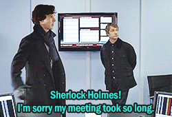 cumberbitchsandwich:  life-as-an-angel-condom:     Guys, behave. It’s surprising that John seems to be cool with it. XD  Considering he’s just Sherlock’s ‘colleague’. 