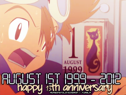 reasonstolovedigimon-blog:  May your August 1st be filled with nostalgia, Digimon-related feels, and random outbursts of Butter-fly. 0801♥ 