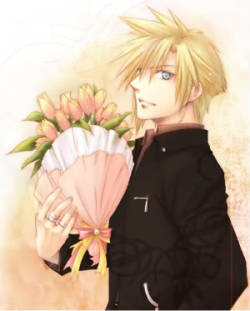 Cloud Strife has flowers for youuuu &lt;3 :D